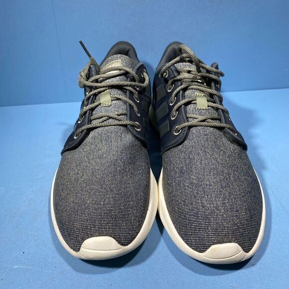 Adidas QT Racer Womens Size 9 Running Shoes Black Gray Athletic Trainer Sneakers - Picture 3 of 8